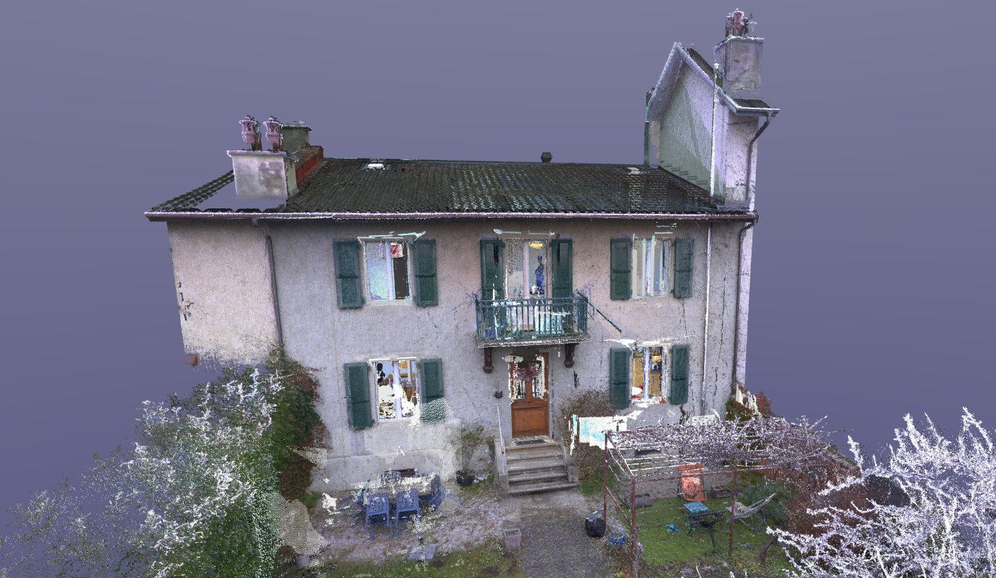 Point Cloud to 2D DWG | Scan to CAD Point cloud of the house