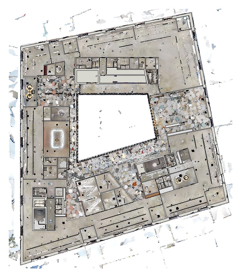 Point cloud floor plan