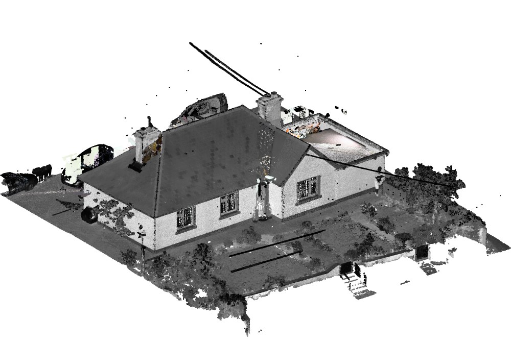 Point cloud of the house