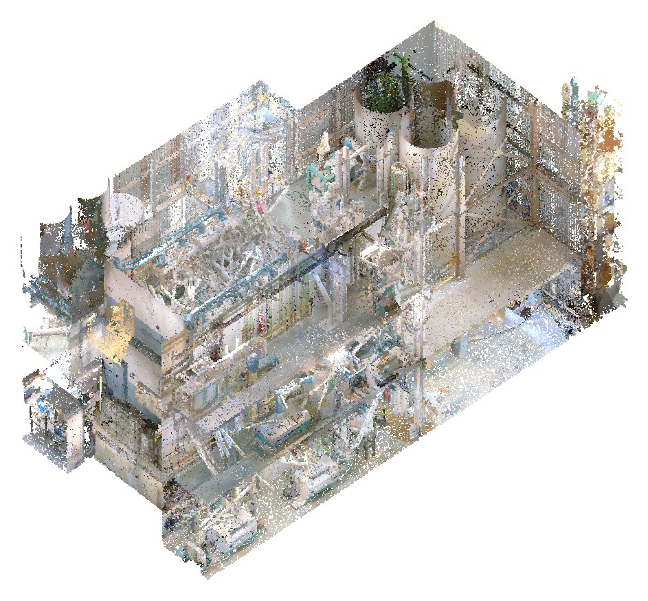 Point cloud of the factory